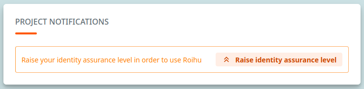 Project notification