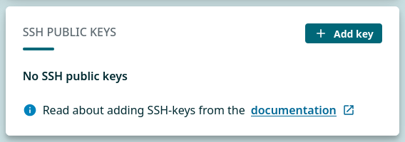 Add public key to MyCSC
